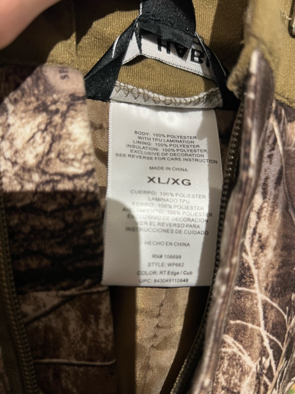 Men's Camo Hunting Pants in Olive and Brown - Picture 5 of 9